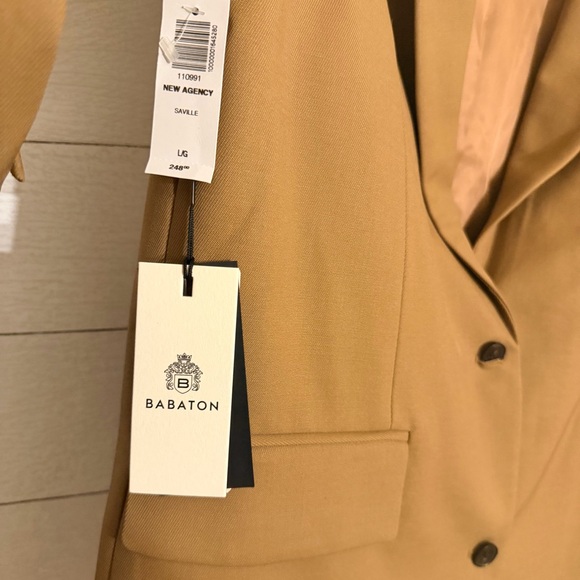 Babaton New Agency Blazer NWT Camel Color Size Large - Picture 7 of 10